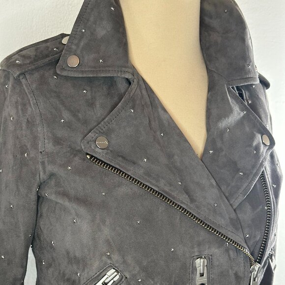 All Saints Grey Suede Jacket - Picture 5 of 12